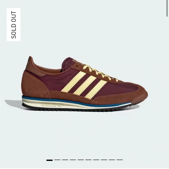 NIB Adidas SL72 brown/maroon - Picture 4 of 6